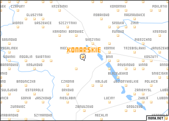 map of Konarskie