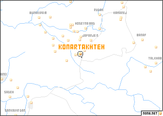 map of Konār Takhteh
