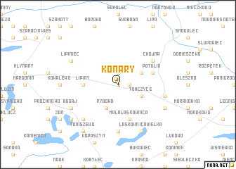 map of Konary