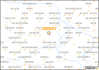 map of Konary