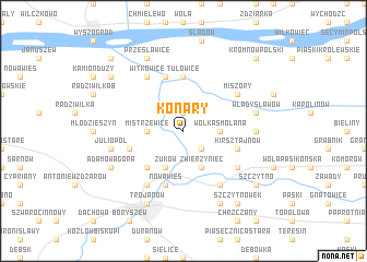 map of Konary