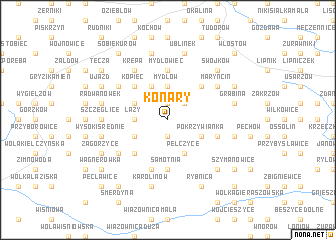 map of Konary