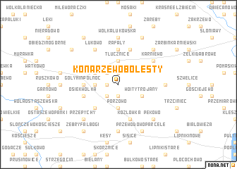 map of Konarzewo Bolesty