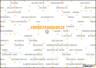 map of Konarzewo Skórze