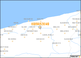 map of Konarzewo