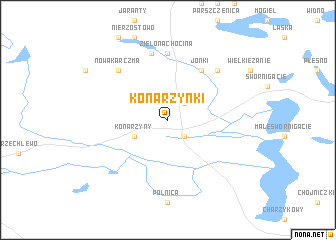 map of Konarzynki