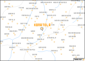 map of Konatéla