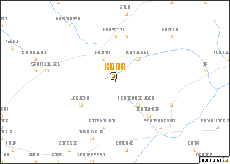 map of Kona