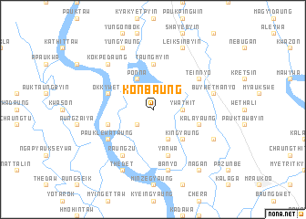 map of Konbaung