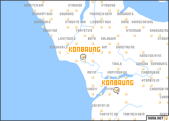 map of Konbaung