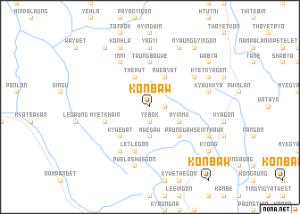 map of Konbaw