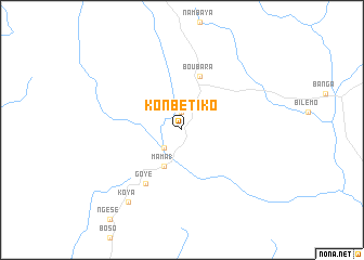 map of Konbé Tiko