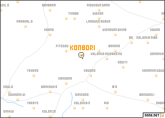 map of Konbori