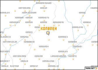 map of Kon Breh