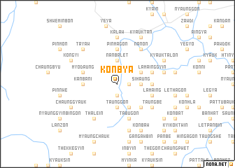 map of Konbya