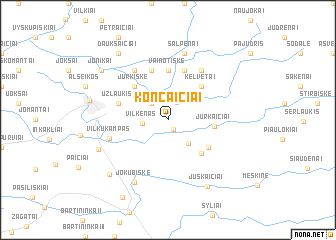 map of Končaičiai