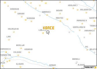 map of Konče