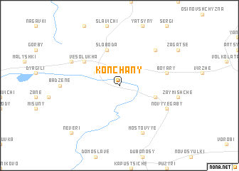 map of Konchany