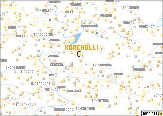 map of Kŏnch\