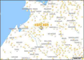 map of Kŏnch\