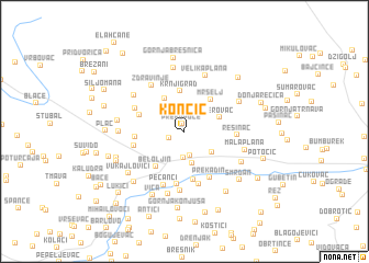 map of Končić
