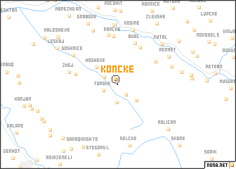 map of Konckë