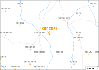 map of Koncofi