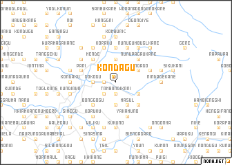 map of Kondagu
