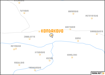 map of Kondakovo