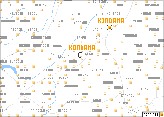 map of Kondama