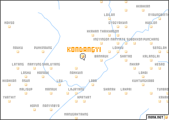 map of Kondangyi