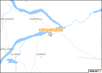 map of Kondāpuram