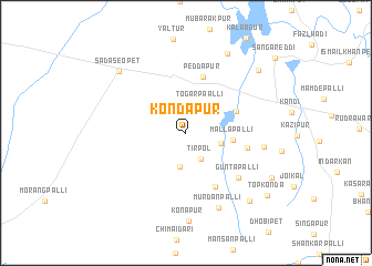 map of Kondapur