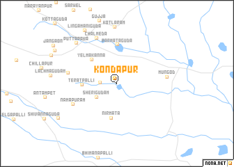 map of Kondāpur