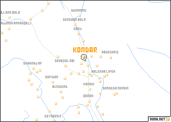 map of Kondar