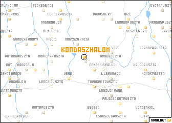 map of Kondászhalom