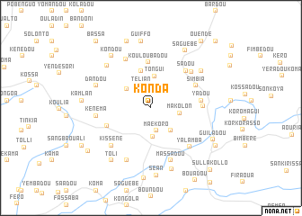 map of Konda