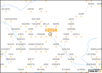 map of Konda