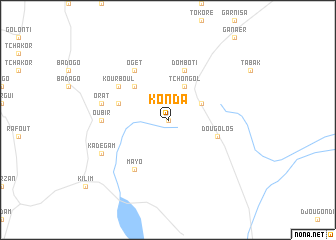 map of Konda
