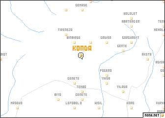 map of Konda