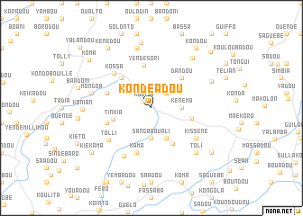 map of Kondéadou