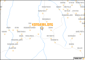 map of Kondébilong