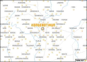 map of Kondebotihun