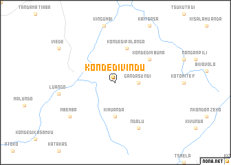 map of Konde di Vindu