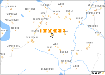 map of Kondé-Mbaka
