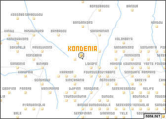 map of Kondénia