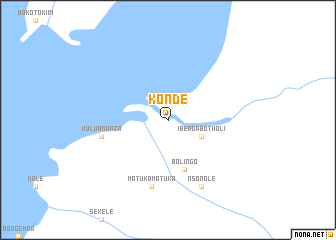 map of Konde