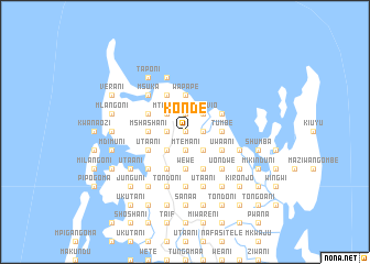map of Konde