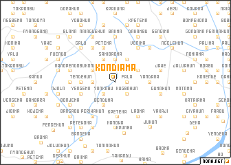 map of Kondiama