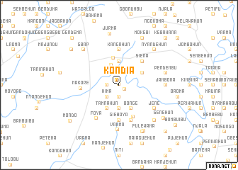 map of Kondia